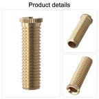 Sink Strainer Screw Connector Brass Alloy Bolts for Wash Basin Strainer Bath Waste Bolt Kitchen Sink Basket Filter Slotted Design for Easy Tightening Copper Color(Brass 4cm)