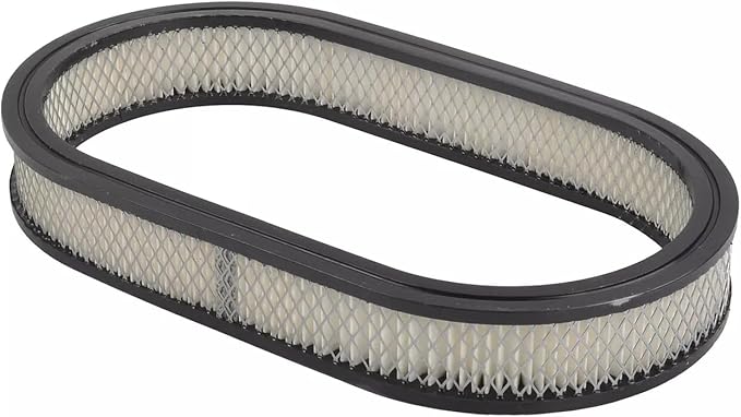 BestParts 15" Oval Full Finned Air Cleaner Aluminum Air Cleaner Assembly Compatible With Classic Chevy Ford Hot Rod Rat Rod Muscle Car or Custom Car Fits 5 1/8" Carburetors