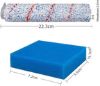 Hand-held Floor Scrubbers Roller Brush Hepa Filter Sponge Parts。Compatible for Tineco IFloor S/IFloor / HF10E-01 。Wet Dry Vacuum Cleaner Replacement Spare (Color : Set C)