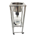 INTSUPERMAI 10L Buchner Funnel Filtering Kit, with 10L Vacuum Flask, Stainless Steel Frame, Negative Pressure Filtration, Lab Vacuum Suction Filter for Liquid-Liquid Extraction