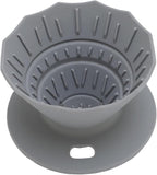 Pour Over Coffee Dripper Silicone Food Grade Portable Hand Brewed Coffee Filter Cup for Travel Outdoor Camping Home Use Lightweight Foldable Easy to Clean Dishwasher Safe Durable (Gray)