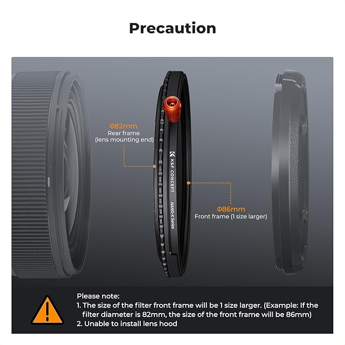 K&F CONCEPT 43mm Black Diffusion Mist Effect 1/4 & Variable ND2-32(1-5 Stops) & Circular Polarizing Filter CPL-in 1 Lens Filter with 18 Multi-Coatings for Camera Lenses (K-Series)