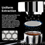 watchget 58.35mm Espresso Puck Screen Reusable Mesh Coffee Filter 0.7mm Thickness Puck Screen Stainless Steel Lower Shower Screen for 58mm Protafilter Basket