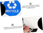 8pcs Trash Can Bathroom Labels Waste Sorting Stickers Garbage Classification Decals for Bedroom