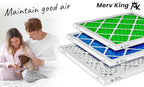 MervKing 20x25x4 Air Filter Actual Size: 19.88" x 24.88" x 4.31" MERV 13 MPR 1500-1900 | MADE IN USA | 1-Pack | Pleated HVAC AC Furnace Replacement