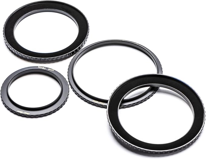 NiSi - Brass Pro 67mm to 77mm Step-Up Ring - Threaded Stepping Adapter Ring, 67mm Male Lens Attachment 77mm Female Filter and Accessory Thread - Matte Black Finish to Prevent Reflections, Brass Alloy
