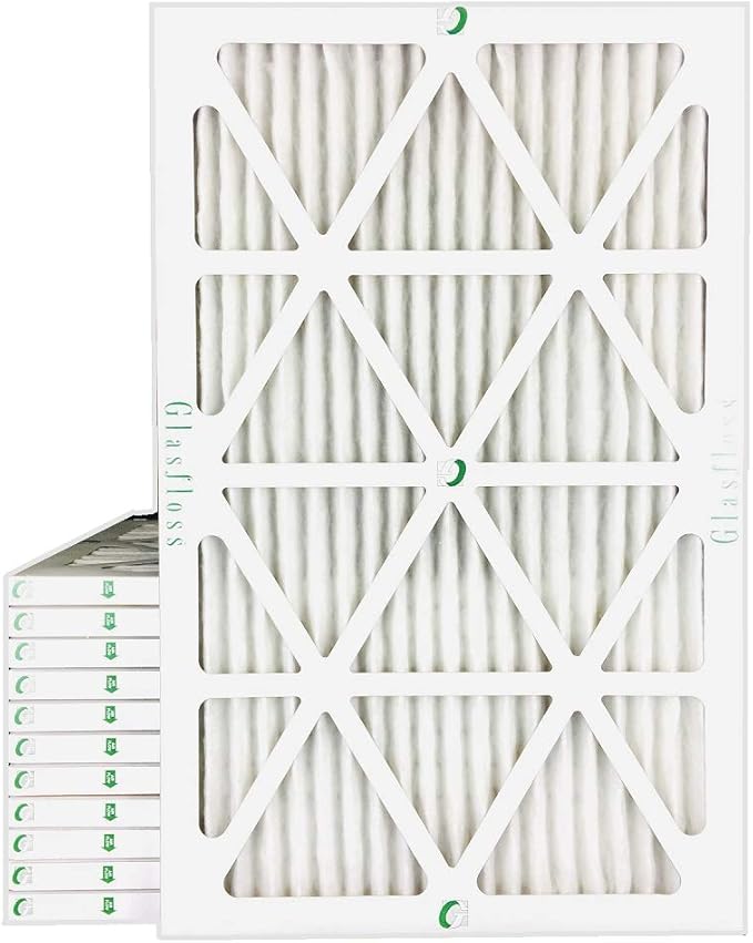 Glasfloss ZL 16x24x1 MERV 13 (FPR 10) Air Filters for AC and Furnace. Case of 12. Actual Size: 15-1/2 x 23-1/2 x 7/8