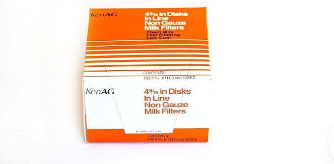 Kenag Milk Filter Disks 4-9/16" (100 disks) (5 Pack)