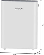 GoveeLife Smart Air Purifiers for Home Large Room, Air Purifiers for Pets with PM2.5 Sensor, Washable Pre-Filter for Pet Hair Lint, 24dB Large Air Purifier with App Control, Pet Lock