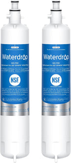 Waterdrop WD-F19C Replacement for GE® RPWFE®, RPWF (with CHIP) Refrigerator Water Filter, Compatible with GFE28GBLTS, GFE28GGKBB, GFE28GSKSS, PFE28KSKSS, PFE28KMKES, 2 Filters Package May Vary