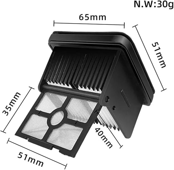 Compatible For Dreame，M13 / H13 Scrubber Wiper Hepa Filter Soft Brush Wet And Dry Vacuum Cleaner Spare Part Accessories(B)