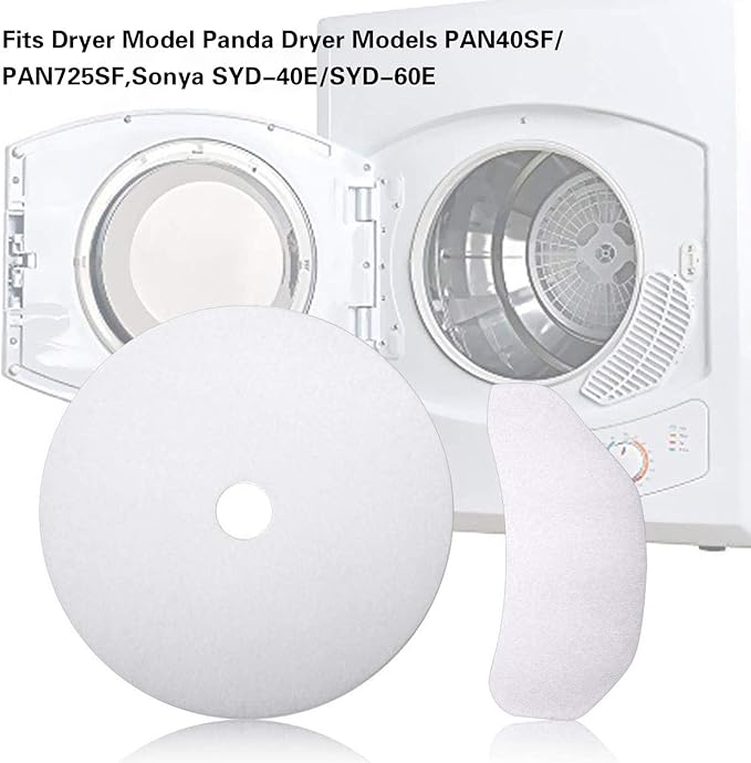 Imncya 20 Pcs Compatible Cloth Dryer Filter Set, Cloth Dryer Replacement Include 16 Dryer Exhaust Filters, 4 Dryer Air Intake Filters for Panda, Magic Chef, Sonya and Avant Dryers