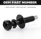 Car Air Cleaner Fastener, 8PCS Vehicle Engine Air Filter Housing Fastener Bolt Screw Parts, Automotive OEM# 90091P36000 Replacement, Compatible with MDX Accord Civic