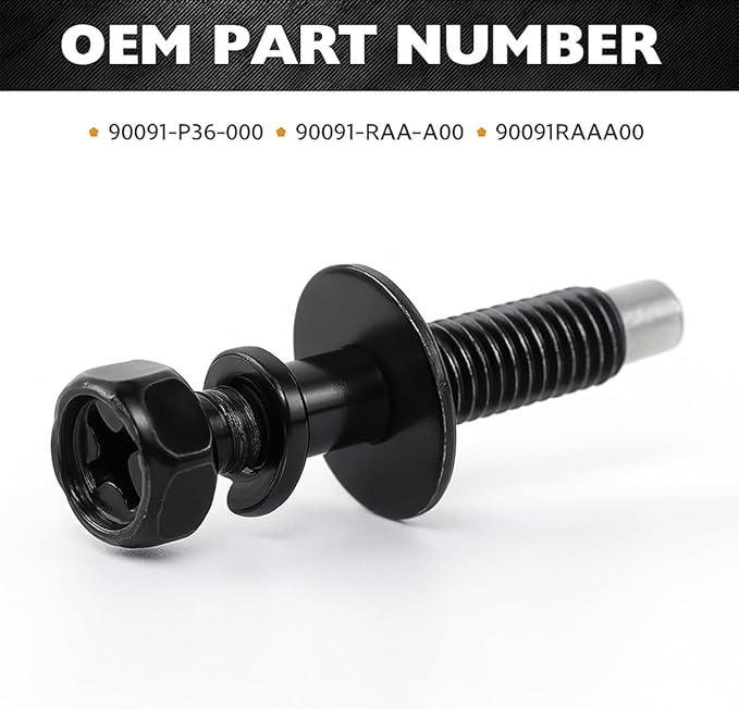 Car Air Cleaner Fastener, 8PCS Vehicle Engine Air Filter Housing Fastener Bolt Screw Parts, Automotive OEM# 90091P36000 Replacement, Compatible with MDX Accord Civic
