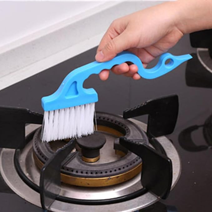 Window Groove Cleaning Brush Set 8pcs with Scrubber Brushes for Wet and Dry Use Multifunctional Window Slot and Gap Cleaner and Narrow Spaces