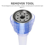HEALLILY Multi-Functional Oil Filter Removal Tool with Anti-Scald Plastic Funnel, 9.13 X 3.54 Inch, Easy for Oil Changes and Filter Removal