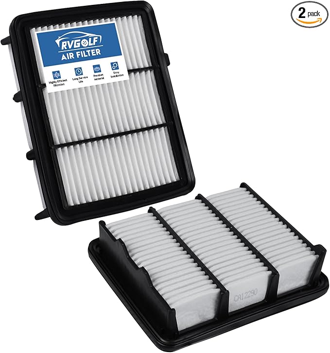 2PCS Engine Air Filter Fit for Honda Accord 2022 2021 2020 2019 2018 (Gas Only, L4 1.5L) Air Filter for My Car Replacement Engine Filter Automotive Accessories# CA12290 17220-6A0-A00