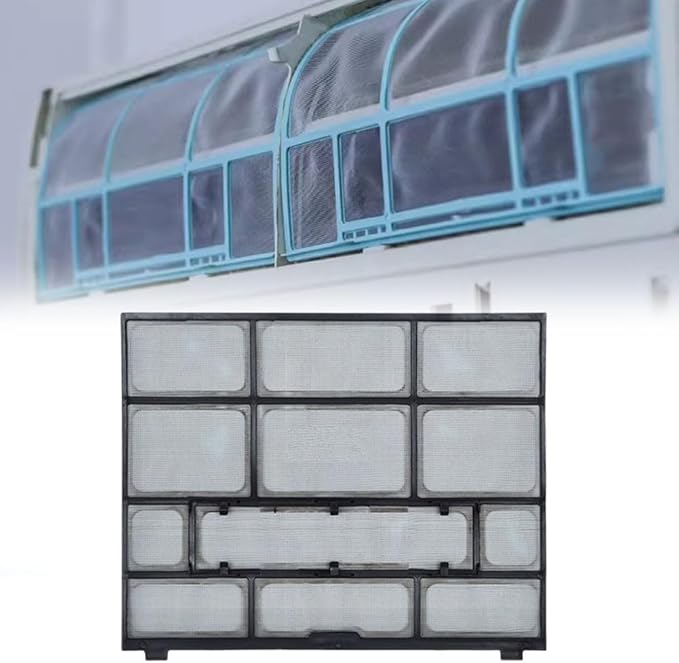 Air Conditioner Dust Filter Screen for Indoor Unit, Plastic Mesh AC Accessory, Hanging Design for Central Cooling Systems, Protects Air Outlet from Dust Buildup(28.2X26.5cm)