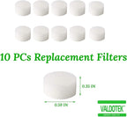 10 Pcs Replacement Sponge Filters for Compressor System Cool Mist 19/32 Inch Diameter (Filters10)