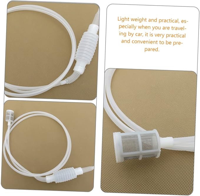 2pcs Siphon Pump Filter for Oil Water and Gas Transfer Lightweight and Portable Hand Pump for Fluid Extraction for Emergency Use and Outdoor Activities