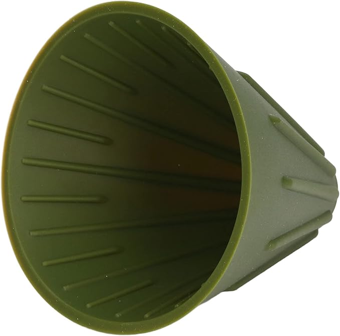 Silicone Coffee Dripper Collapsible Coffee Filter Foldable Silicone Coffee Dripper Portable Reusable Brewing Tool for Travel Camping Office Home Free Lightweight Easy Clean (Green)