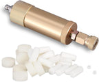 PCP Air Compressor Filter Dryer 4500Psi 30Mpa, High Pressure Pump Oil Water Seperator for PCP Rifle, Air Guns, SCUBA Cylinders Tank, with Quick Connector, Filtration Replacements (small gold)