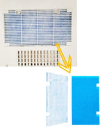 RV A/C Ducted Air Grille for-Dometic, Duo-Therm RV Air Conditioner Grille, RV Air Conditioner Cover with RV AC Filter Replacement for Dometic 3104928.01, Automotive Replacement Air Filters
