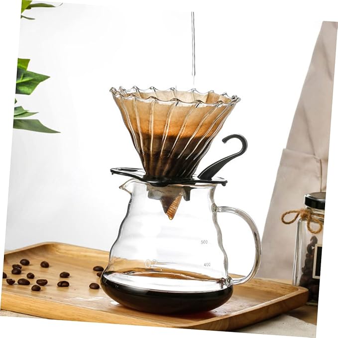 GLEAVI Manual Coffee Pot Funnel Filter Funnel Precision Strainer Safe for Household Use Easy Extraction