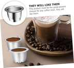 Homoyoyo 6pcs Reusable Coffee Filter Cups Compact Professional Coffee Strainers for Home and Restaurant Use Filter Accessories