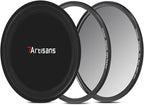 7artisans Nano Magnetic Filter UV Filter ND Light Reduction Filter/CPL Polarization Filter/GND Gradient Filter/Black Mist 1/4 Portrait Photography Filter Suitable for Lens(77mm GND0.9)