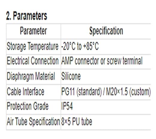 1pcs 604 Micro Differential Pressure Switch - 20-1000Pa Adjustable Air & Gas Sensor for HVAC Systems, Ventilation, Filter, Duct Alarm Use(20-300pa)