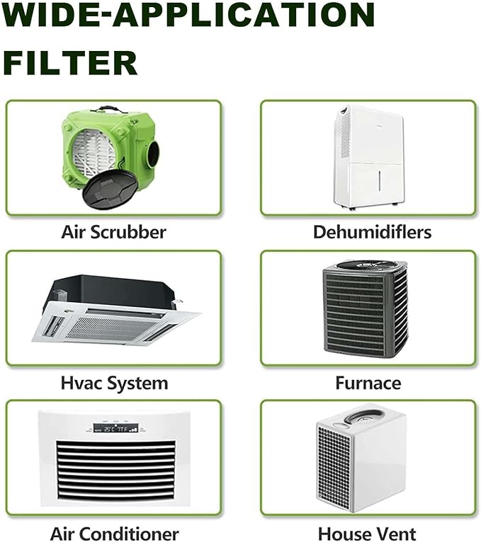 14x14x1 Air Filters, MERV 8 Pleated HVAC Furnace Filters (2-Pack) - Dust Defense, MPR 600 - exact dimensions: 13.75"x13.75"x0.75" - Replacement for AC, Heater, and Ventilation Systems