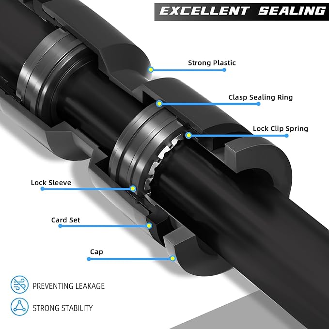 20 Pack Quick Connect 1/4" Drip Irrigation Tee Connectors, Universal Tee Fitting for 1/4 Inch Irrigation Tubing, Leak Free Fittings for Sprinkler or Drip Irrigation System