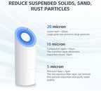 BLUERISE 5 Micron 10" x 2.5" Water Filter Replacement Whole House Sediment Home Water Filter Replacement Cartridge Ro Sediment Filter Easy Installation Fits Any 10" Reverse Osmosis Unit - 6 Pack