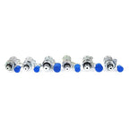 SINOCMP Hydraulic Pressure Test Coupling Kit with 3 Pressure Gauge, 3 Hoses and 6 Couplings, Hydraulic Gauge Set for Excavator Construction Machinery
