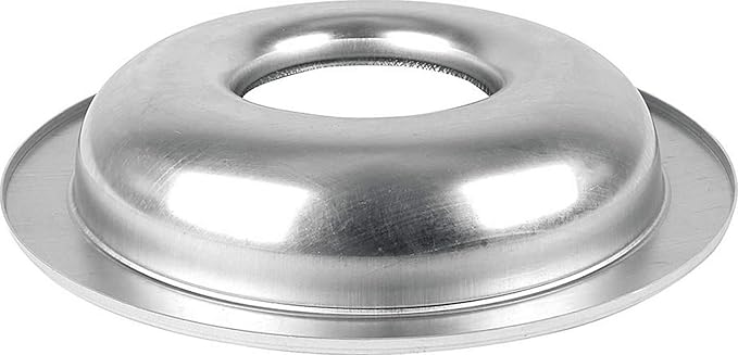 Allstar Performance Air Cleaner Base, 14 in Round, 5-1/8 in Carb Flange, Drop Base, Lightweight, Aluminum, Natural, Each