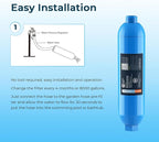 Crystala Garden Hose End Pre-Filter for Swimming Pool, Hot Tubs, Spa, Inflatable Pool, Ponds, Greatly Reduces Bad Taste, Odors, Chlorin and Sediment, up to 8,000 Gallons, 1 Pack
