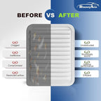 Engine and Cabin Air Filter Combo for Toyota Corolla 2009-2019,Matrix 2009-2014,Yaris 2007-18,Scion xD 08-14,Vibe 09-10 Air Filter Replacement #CF10285 CA10190 87139-07010 17801-0T030 Car Accessories