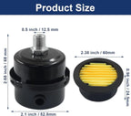 2 Pcs Air Compressor Silencer, 1/4 Inch Thread Intake Filter Muffler, 12.5 mm Air Compressor Silencer Filter for Generators and Blowers