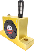 GT48 Industrial Turbine Vibrator - G 3/8" Pneumatic Compressed Air Power Wheel Type Silent Golden With Muffler