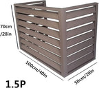 Aluminum Outdoor Condenser Protective Cover, freestanding Enclosure to Cover Garbage Or Ac Units, beautiful and durable appearance, suitable for gardens, balconies, walls, courtyards ( Color : THREE-B