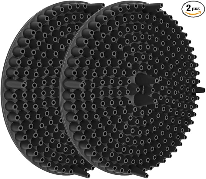 2PCS Car Wash Bucket Grit Trap Insert, 10.2" Vehicle Detailing Washing Filters for Dirt & Debris Trapping, Auto Collecting Sediment Cleaning Tool, Universal for SUV Sedan Truck (Black)