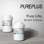 PUREPLUS Alkaline Replacement for GE® MWF®, SmartWater® MWFP, MWFINT, MWFA, GWF, HDX FMG-1, Kenmore® 9991, WFC1201, GSE25GSHECSS, Water Filter, 2 Pack