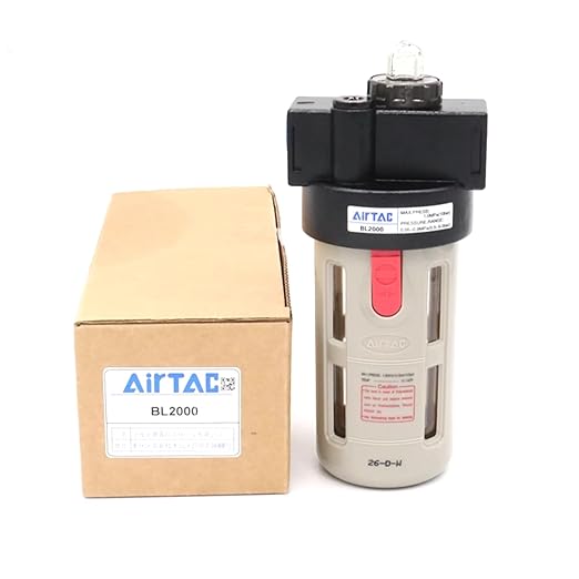 Compressed Air Line Lubricator Airtac BL4000 1/2'' NPT 0-145 Psi Oil for Pneumatic System Source Treatment