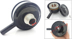 YXQ Filter Silencer 3/4PT 26mm Male Thread 5 inch Diameter Air Compressor Inlet Intake Sound Muffler + Air Filter Element