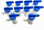 10pcs 1/4 inch FNPT to 1/4" Tank Ball Valve for Reverse Osmosis RO Water Storage Tanks Water Filter,Push to Connect Plastic Quick Connect RO Fittings