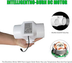 14W 2.3Inches Duct Inline Fan 60mm Mini Intake Fume Extractor Low Noise 57CFM Air Circulation Vent Blower for Fan Filter Grow Tent Ceiling Wall (Color : Adjustable Speed)