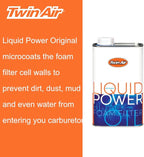 Liquid Power Air Filter Oil (1 Liter) - High Performance Blue Formula for Superior Dust Trapping, Waterproof Protection on Foam Filters for Motocross, Dirt Bikes, ATVs, & Powersports Engines
