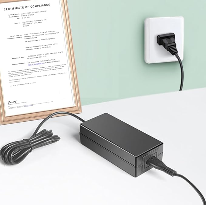 UpBright 24V AC/DC Adapter Compatible with MORENTO HY4866 Air Purifiers Home Room Air Quality Sensors H13 HEPA Filter Remove Dust Pet Hair Smoke Air Inlet 24VDC Power Supply Cord Cable Battery Charger