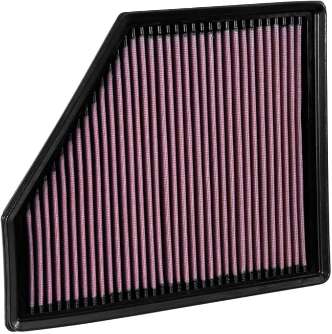 K&N High-Flow Original Lifetime Engine Air Filter: Increase Power: Premium, Washable: Compatible with 2016-2024 Chevrolet: Camaro, SS, ZL1, 33-5047